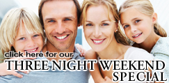 click here for our three night weekend special